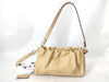 COACH Faye Drawstring Shoulder Bag in Beige Leather