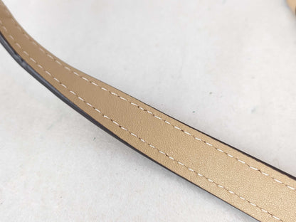 COACH Faye Drawstring Shoulder Bag in Beige Leather