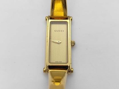 GUCCI 1500L 10245107 Quartz Gold Dial Women's Watch