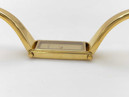 GUCCI 1500L 10245107 Quartz Gold Dial Women's Watch