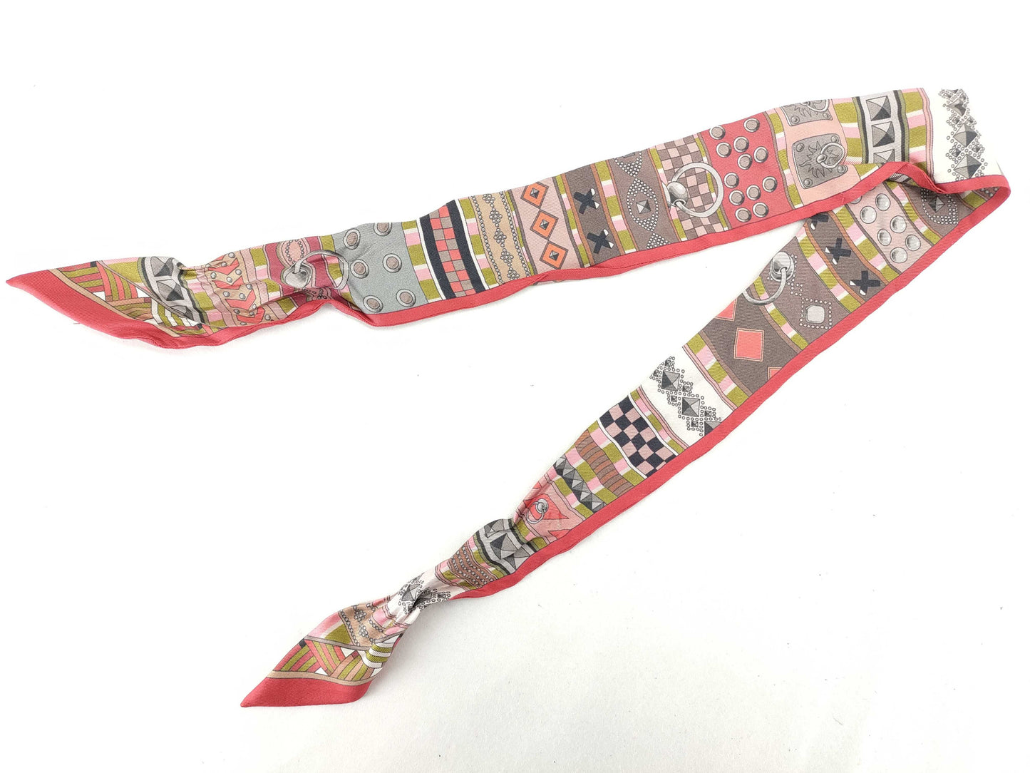 HERMES Twilly Hermes Twilly COLLIERS DE CHIENS Silk Red Multi Other Accessories