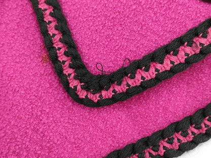 CHANEL Fall/Winter Vintage Jacket Pink x Black Jacket