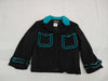 CHANEL Fall/Winter Wool Jacket, Black/Blue, #36 07A