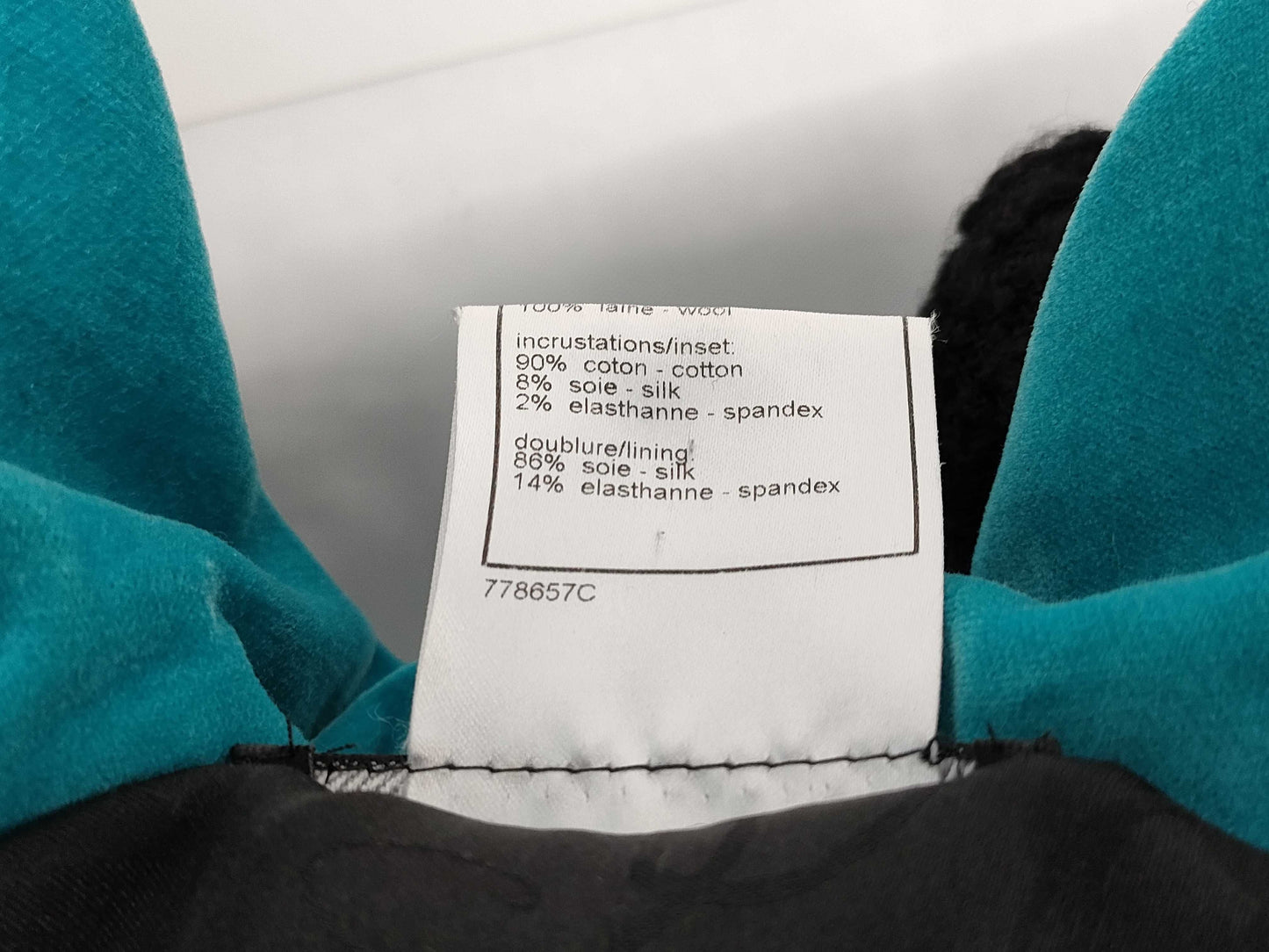 CHANEL Fall/Winter Wool Jacket, Black/Blue, #36 07A