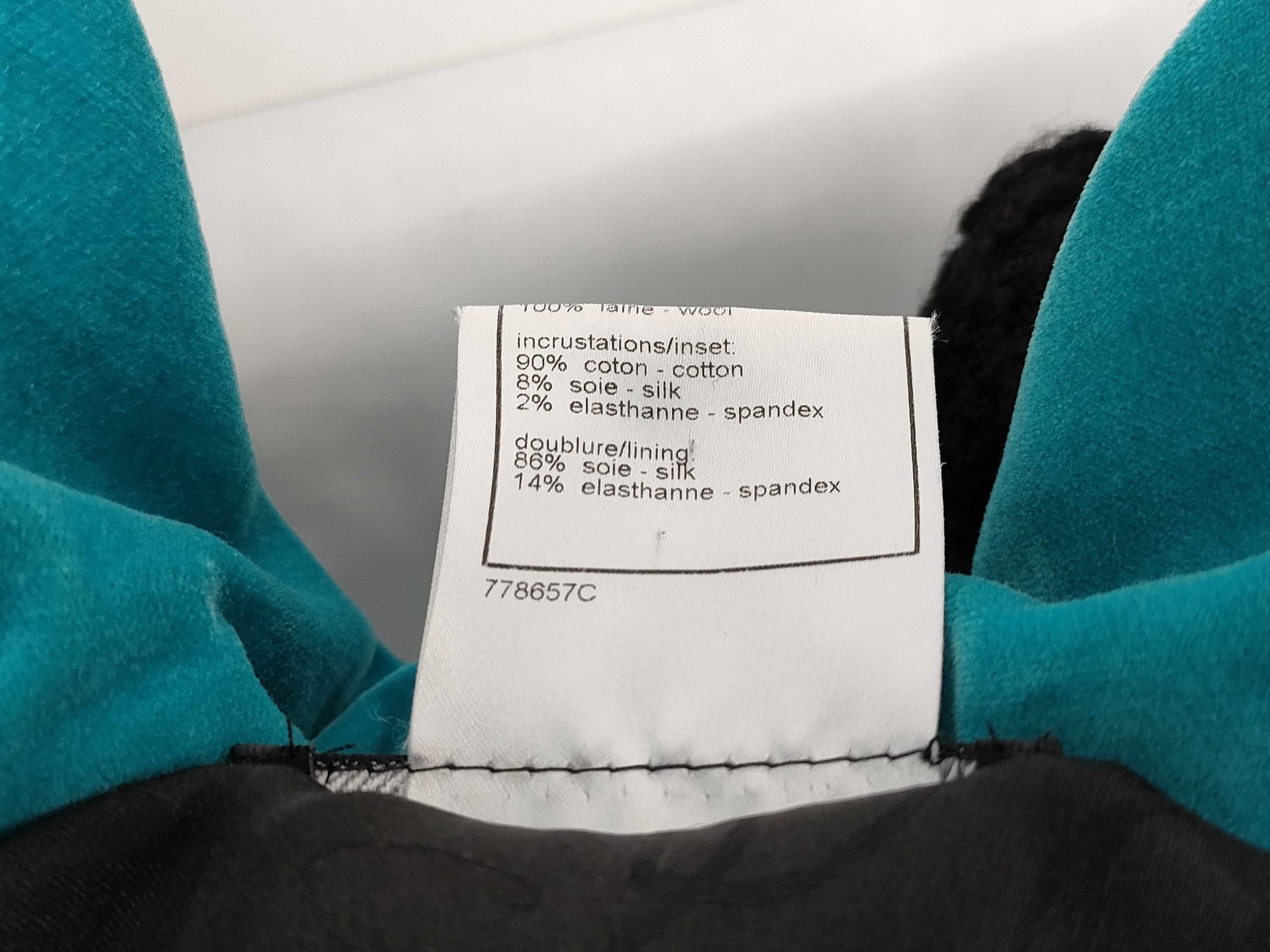 CHANEL Fall/Winter Wool Jacket, Black/Blue, #36 07A