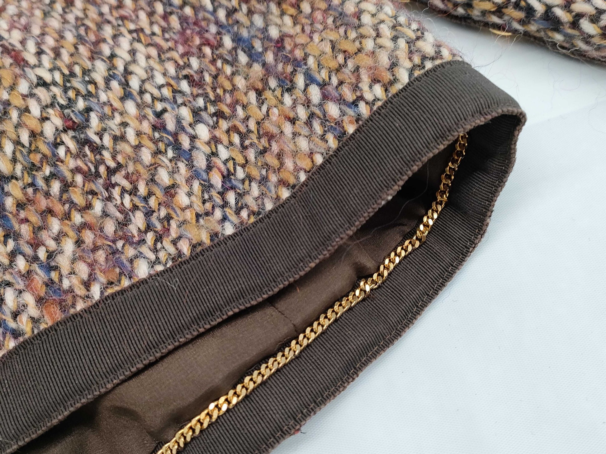 CHANEL Fall/Winter Jacket, Beige Multi x Brown #36