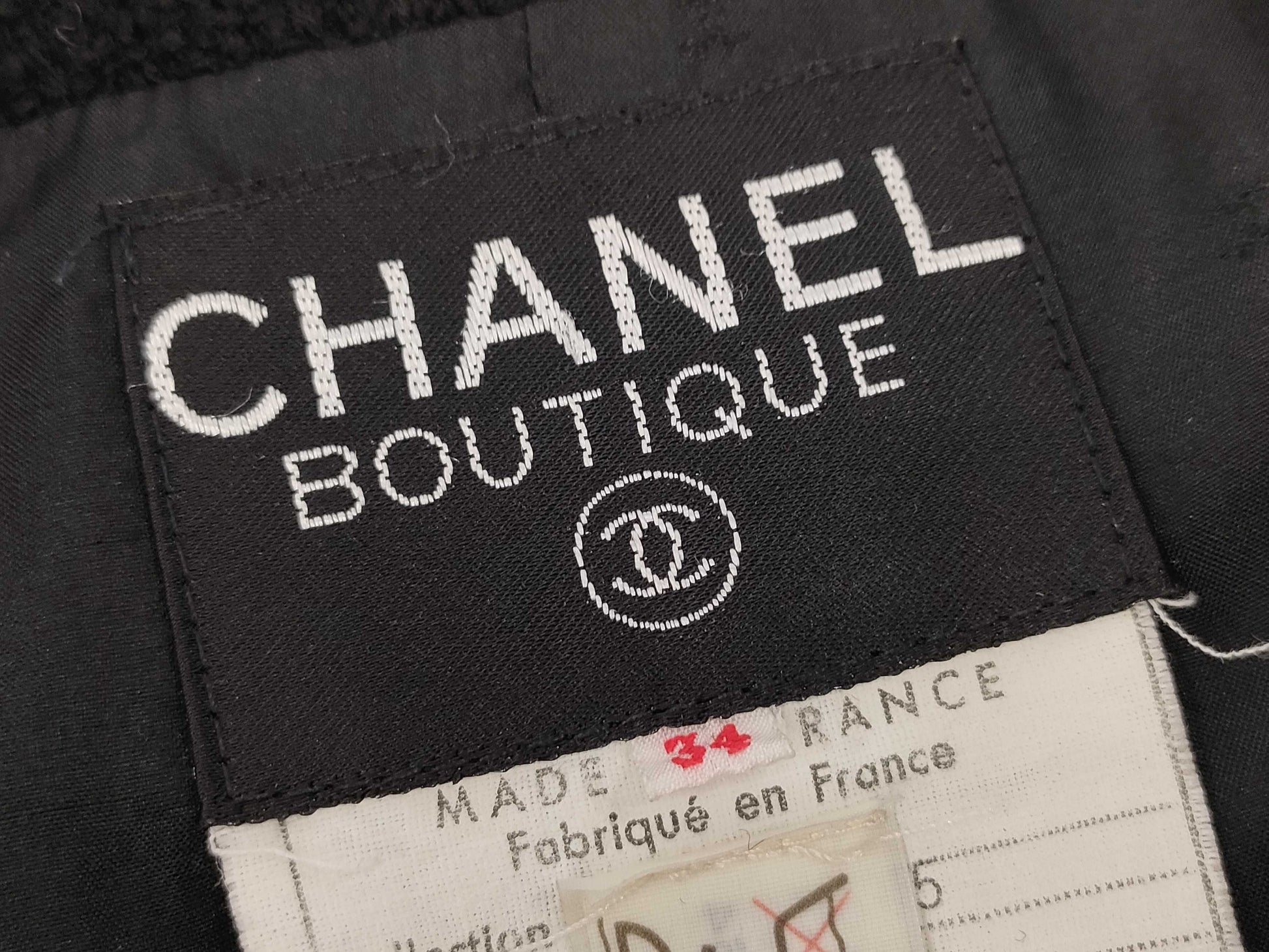 CHANEL Fall/Winter Jacket and Skirt Tweed Set, Wool and Acrylic, Black and Brown Multi, #34 Other Apparel