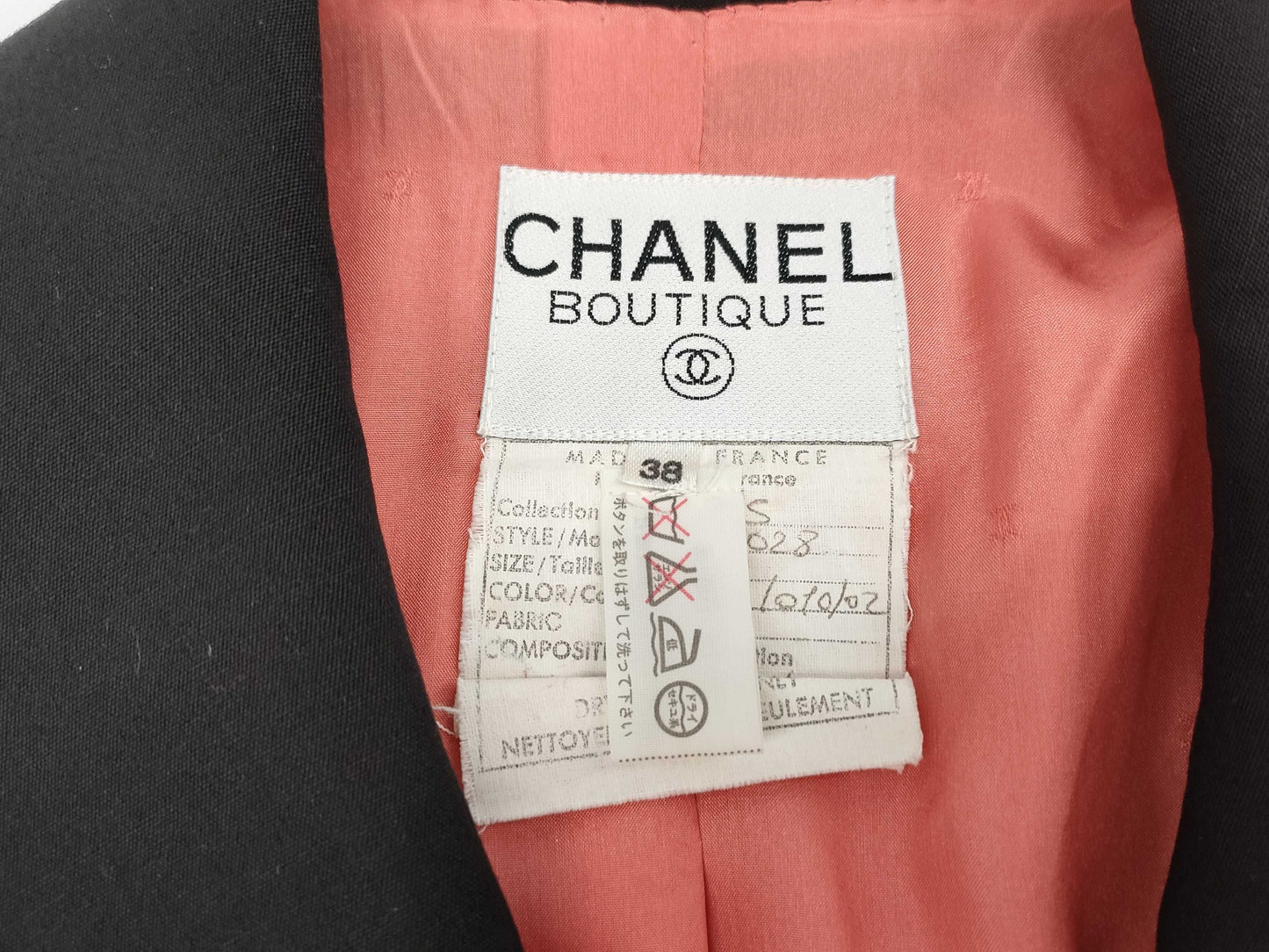 CHANEL Fall/Winter Wool Jacket, Pink, #38