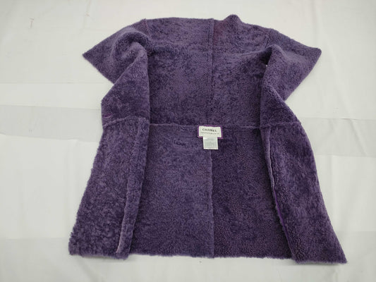 CHANEL Fall/Winter Vest, Lambswool, Purple, #38 00A