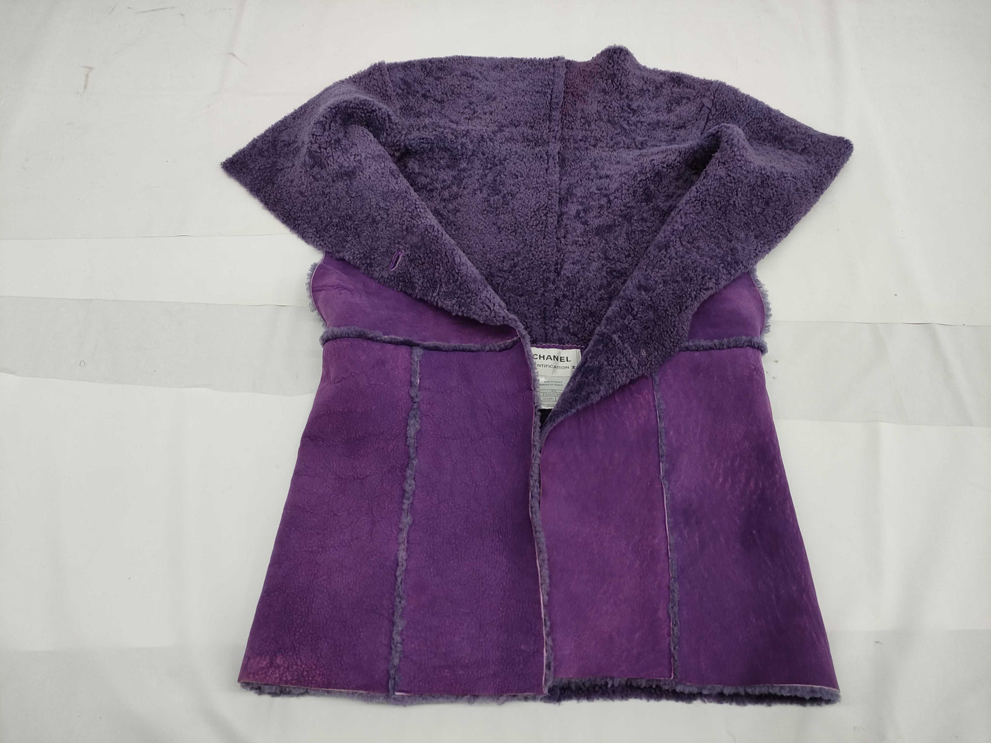 CHANEL Fall/Winter Vest, Lambswool, Purple, #38 00A