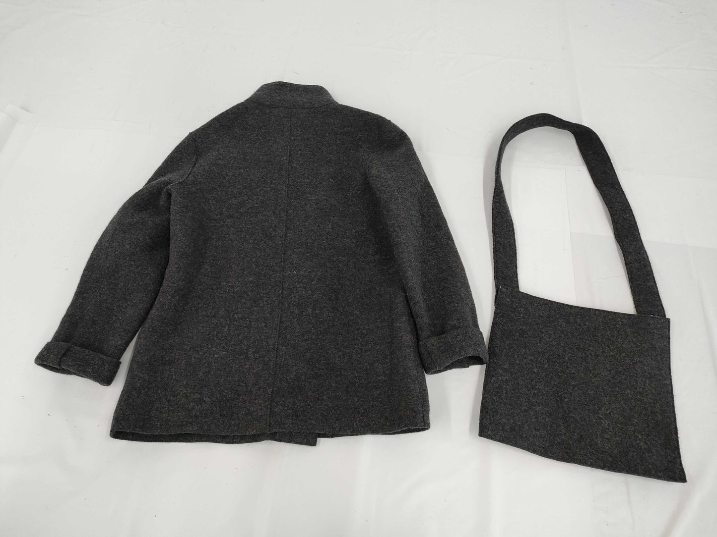 CHANEL Fall/Winter Wool Coat, Dark Gray, #38, 99A