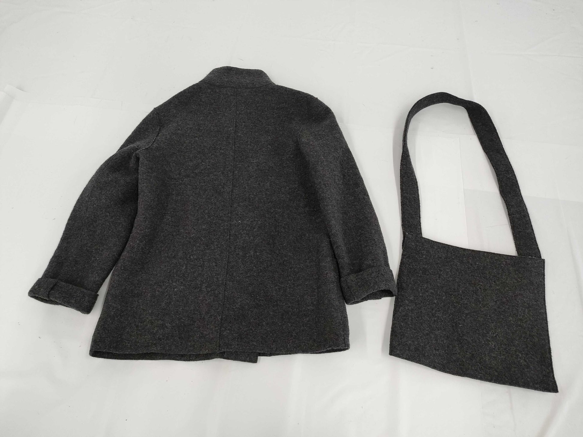 CHANEL Fall/Winter Wool Coat, Dark Gray, #38, 99A