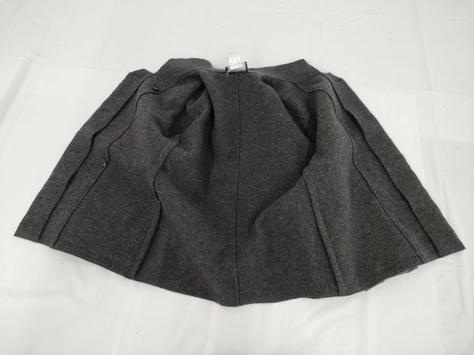 CHANEL Fall/Winter Wool Coat, Dark Gray, #38, 99A