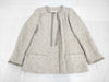 CHANEL Fall/Winter Tweed Jacket, Polyester/Rayon/Wool/Nylon, White/Silver, 99A Jacket