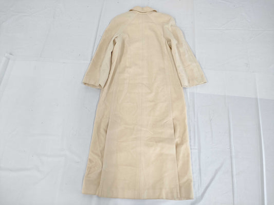 CHANEL Fall/Winter Long Coat, Wool, Ivory