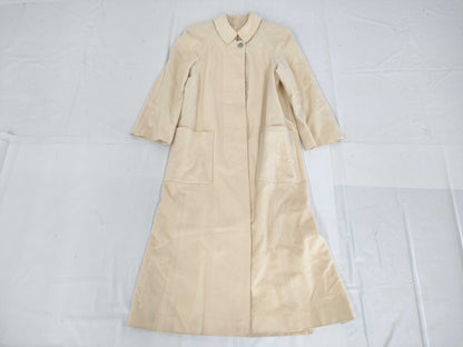 CHANEL Fall/Winter Long Coat, Wool, Ivory