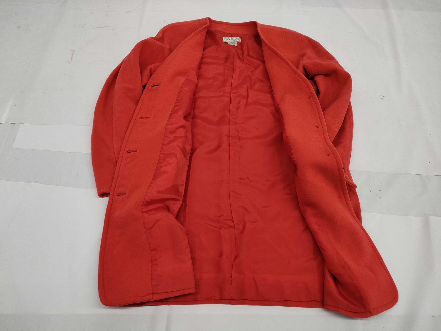 GUCCI Fall/Winter Wool Coat, Orange, #40