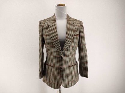 Burberrys Fall/Winter Check Jacket Wool Beige Multi Jacket
