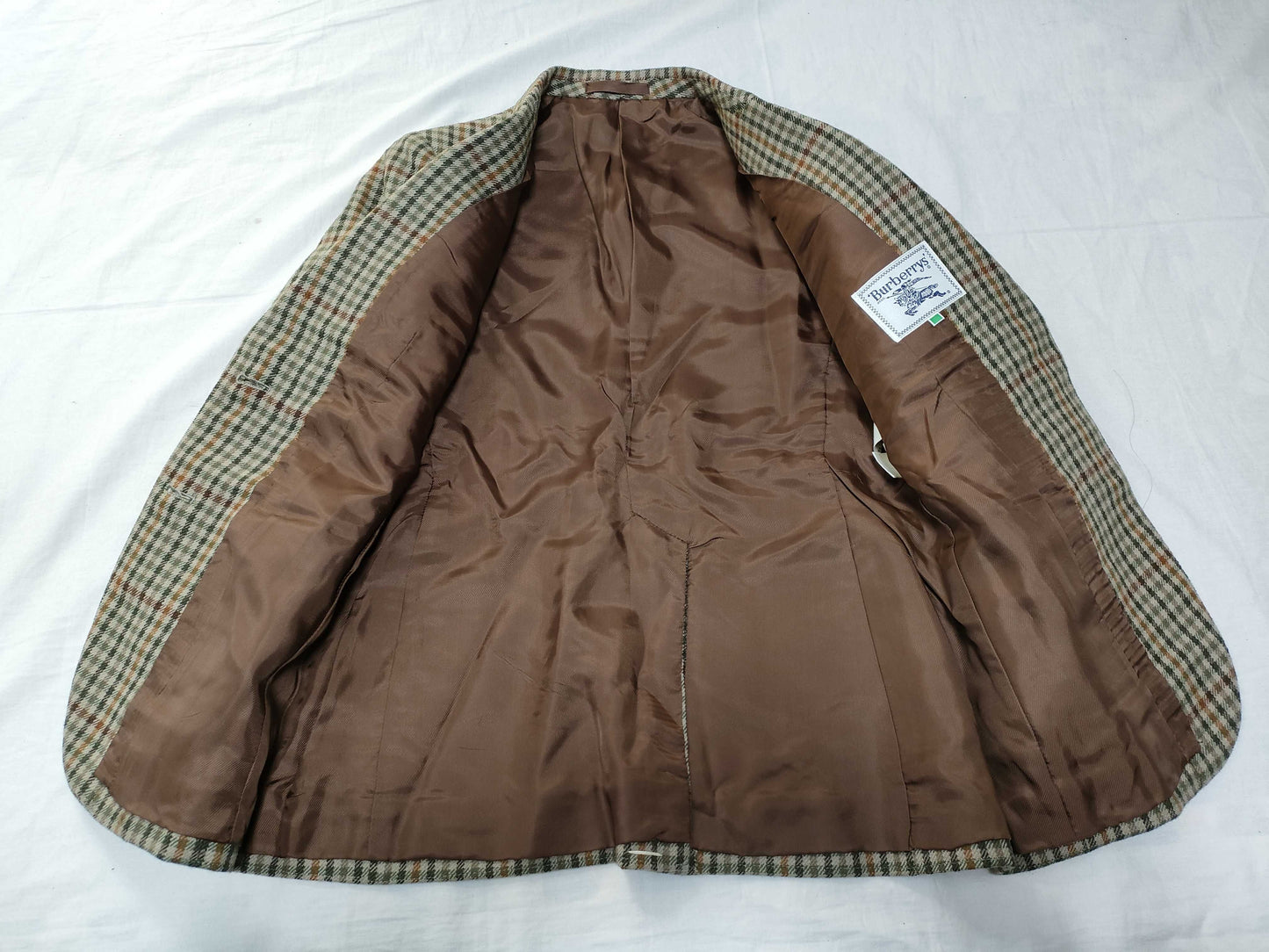 Burberrys Fall/Winter Check Jacket Wool Beige Multi Jacket