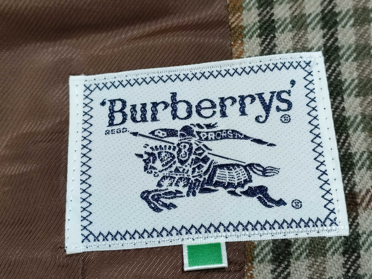 Burberrys Fall/Winter Check Jacket Wool Beige Multi Jacket