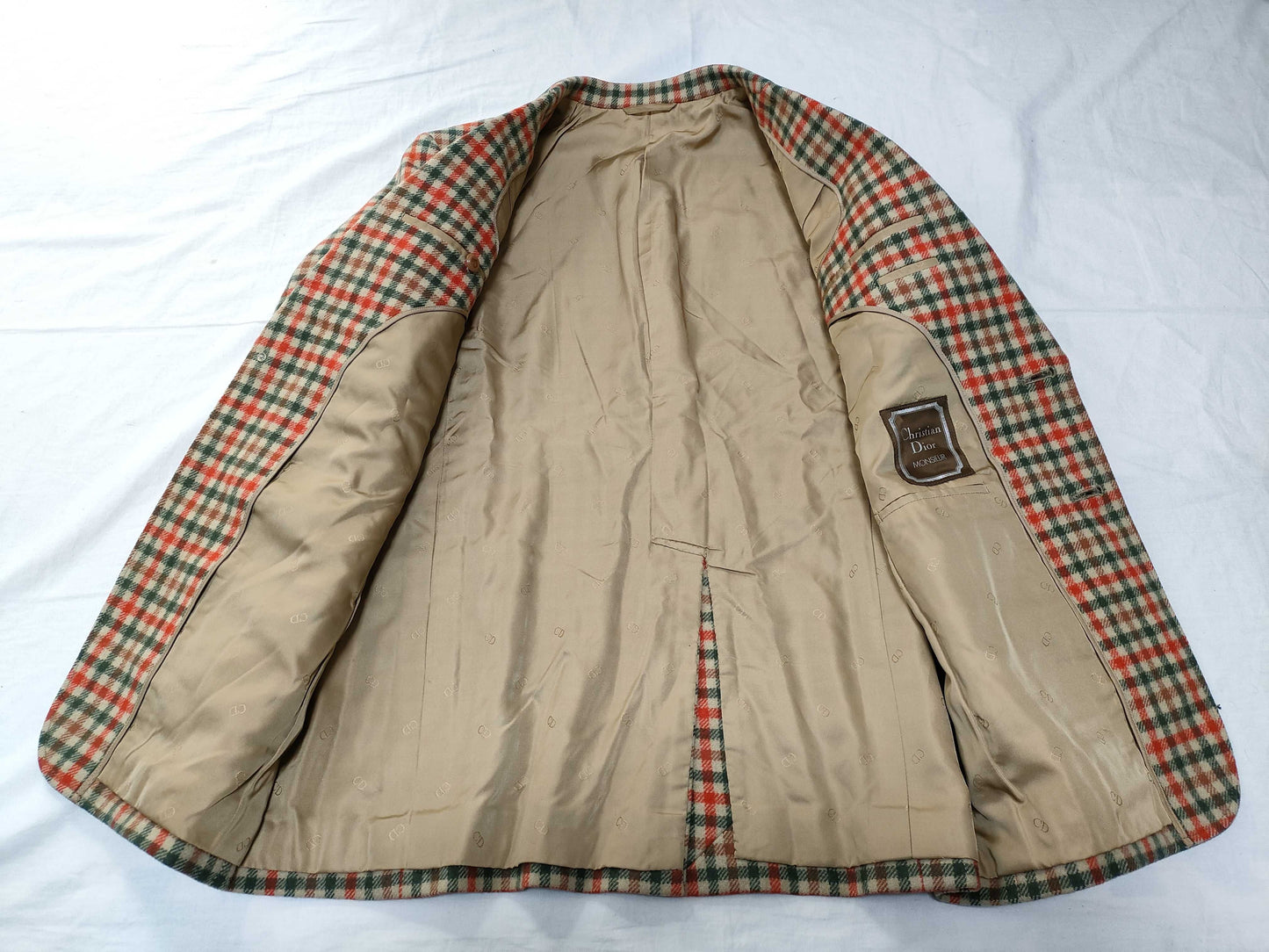 Dior Fall/Winter Jacket Wool Beige x Orange x Green #M Jacket