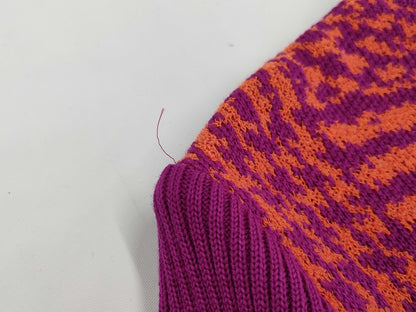 Yves Saint Laurent Fall/Winter Jacket x High Neck Dress Set Up Wool x Acrylic x Nylon Purple x Orange #L Other Apparel