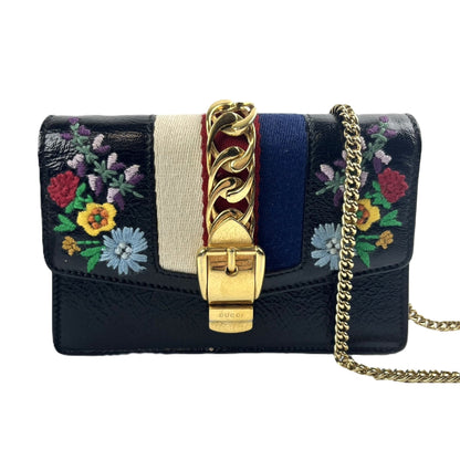 GUCCI Gucci Sylvie Floral Mini Shoulder Bag Shoulder Bag