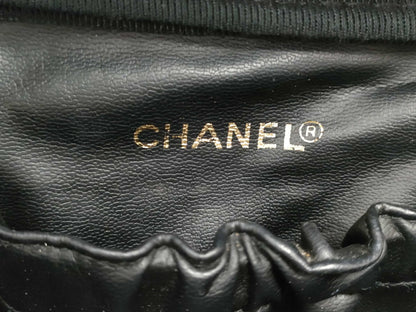 CHANEL Caviar Skin Black Vanity Bag