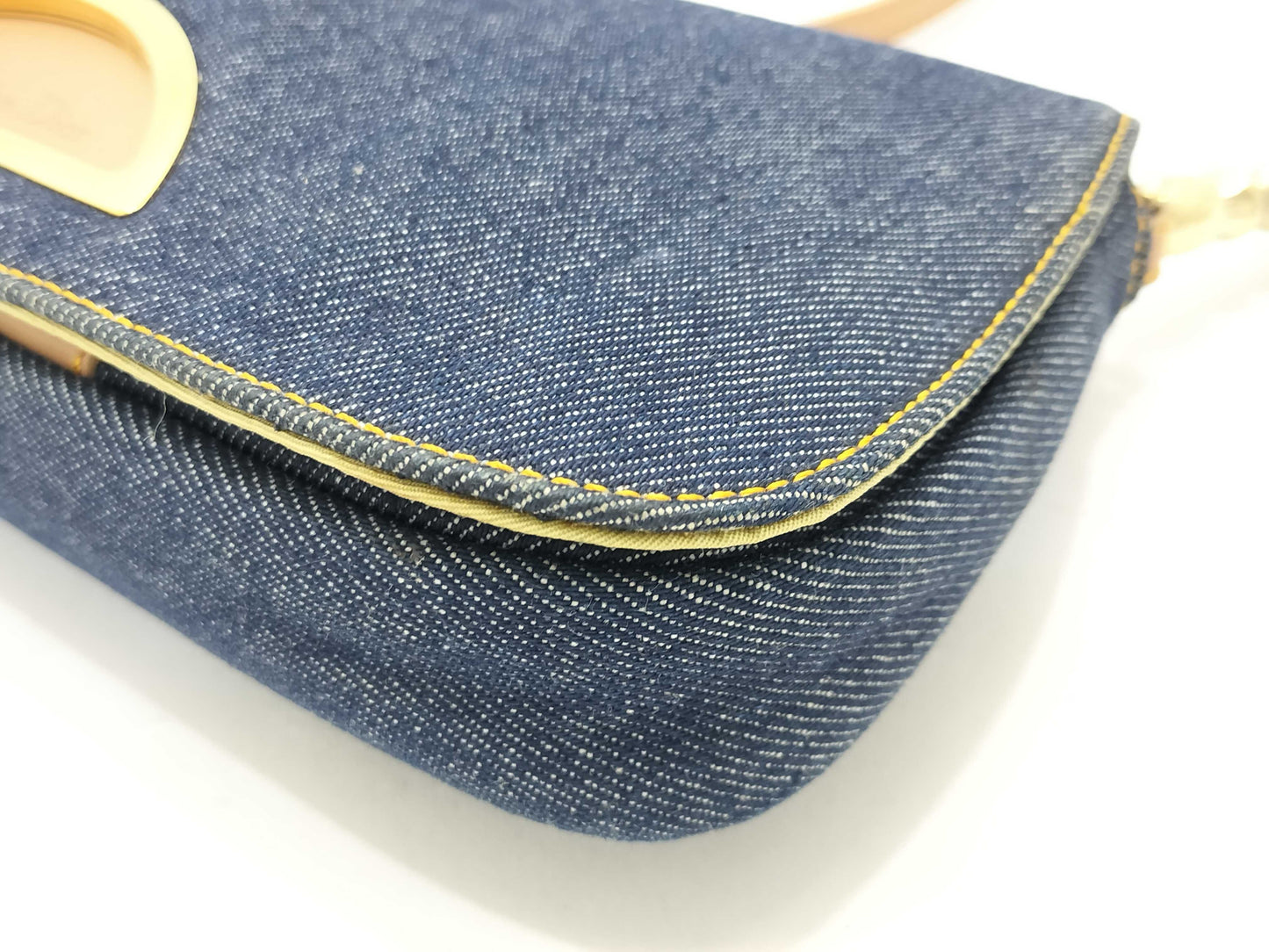 Dior Dior Handbag Maris Pearl Denim Shoulder Bag