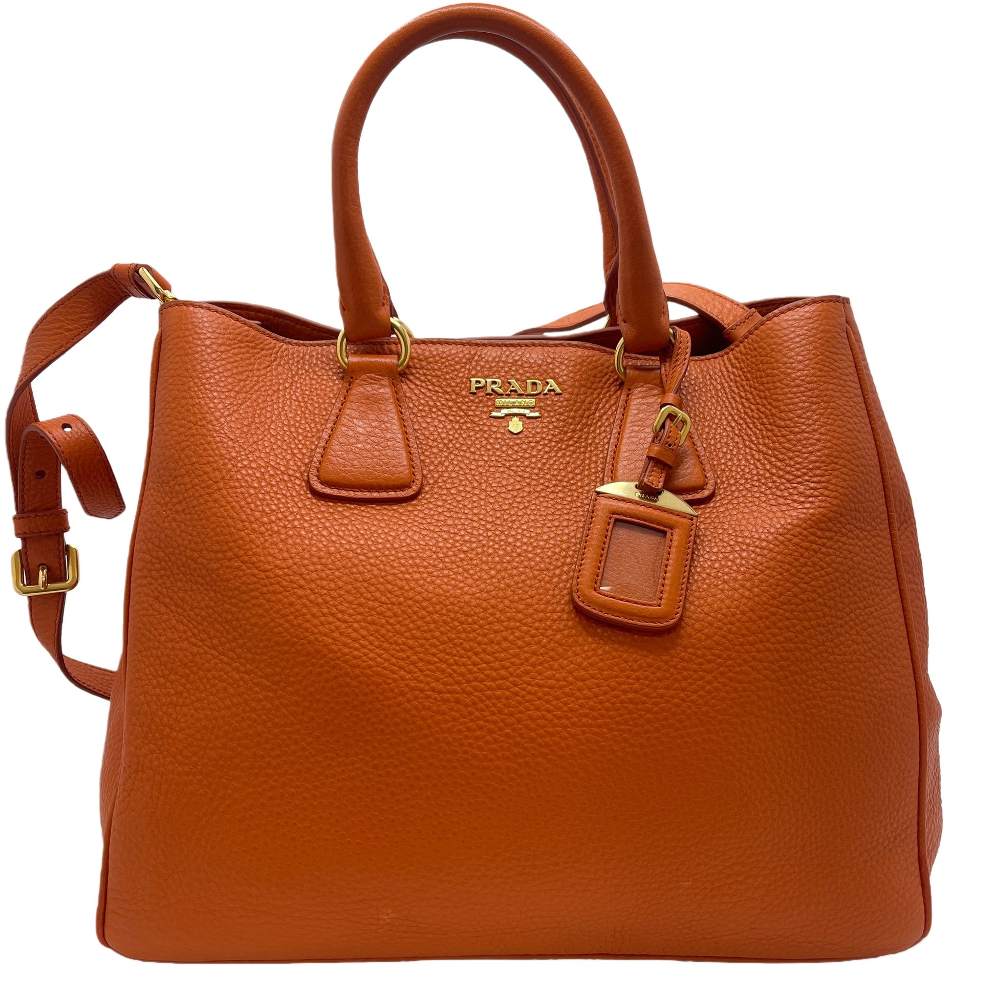 PRADA Leather 2-Way Shoulder Bag Shoulder Bag