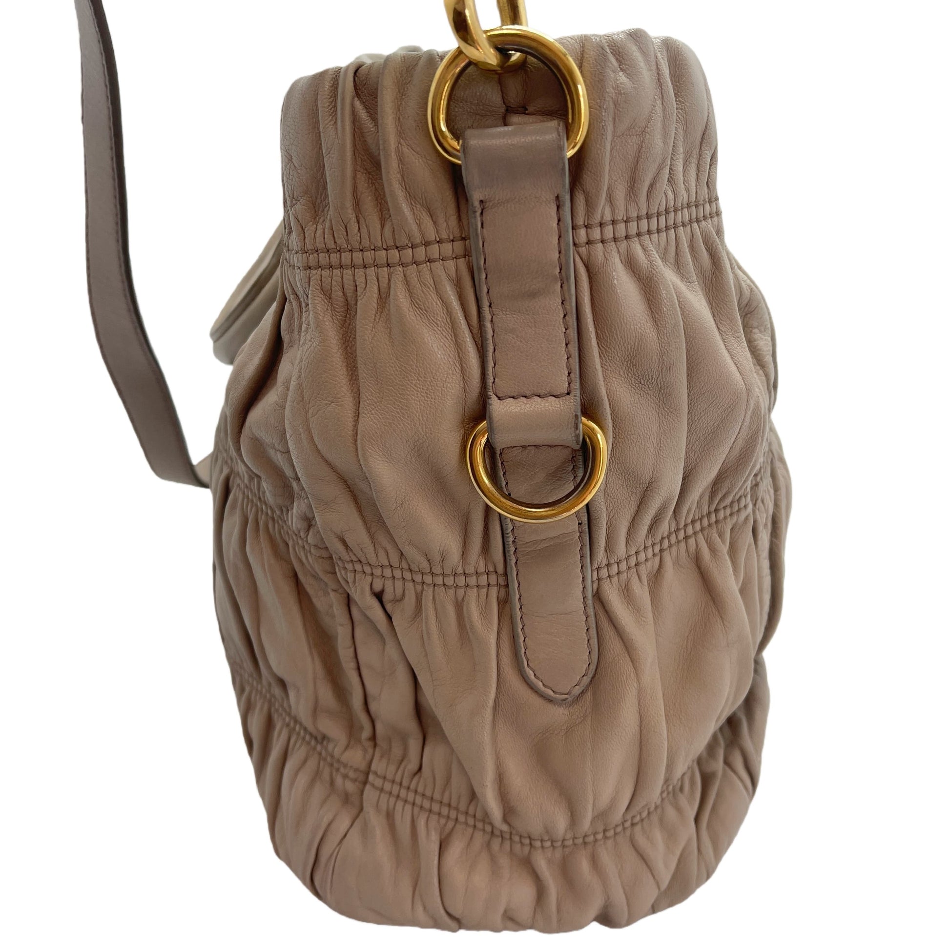 PRADA Leather 2-way Shoulder Bag Shoulder Bag