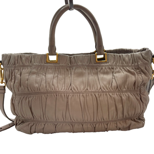 PRADA Leather 2-way Shoulder Bag Shoulder Bag