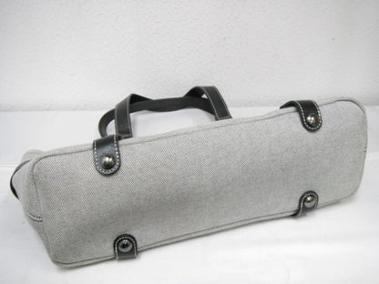 BURBERRY Blue Label Handbag Leather x Canvas Handbag