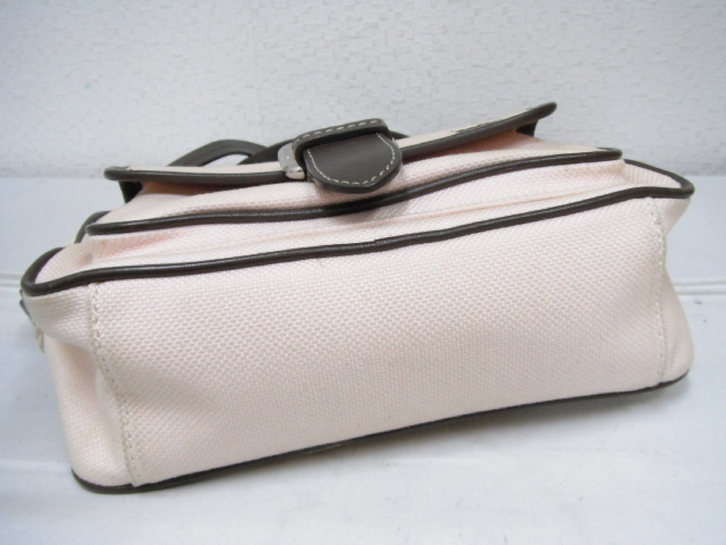 BURBERRY Blue Label Leather x Canvas Shoulder Bag Shoulder Bag