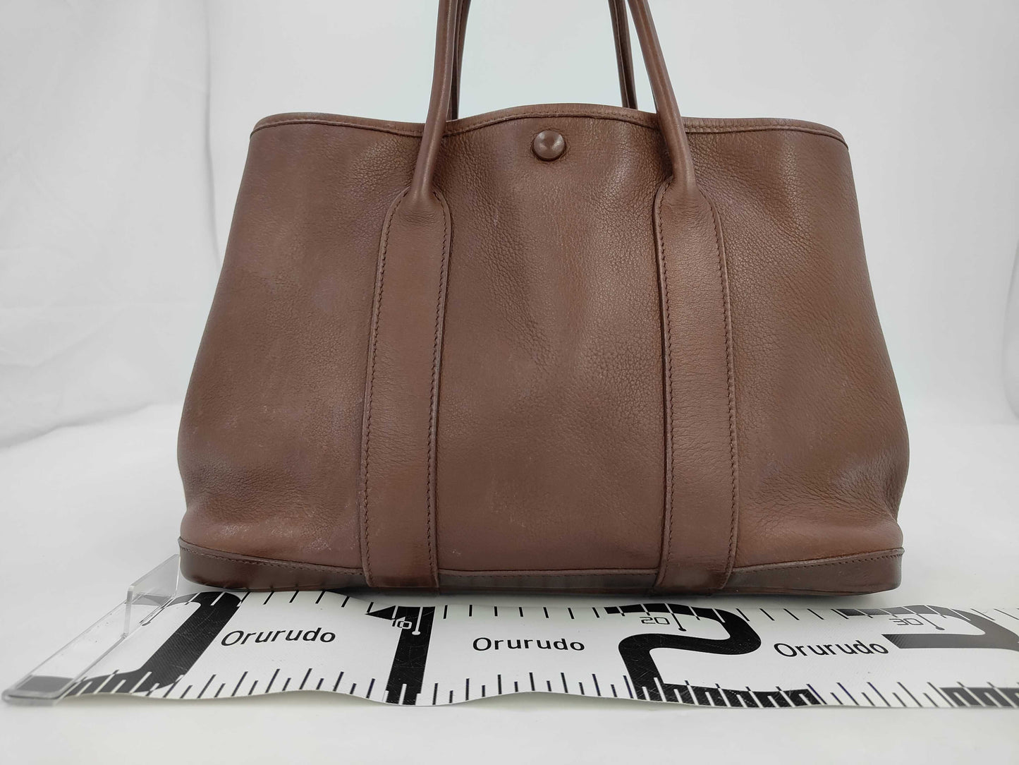 HERMES Garden Party TPM Negonda Brown □I Handbag