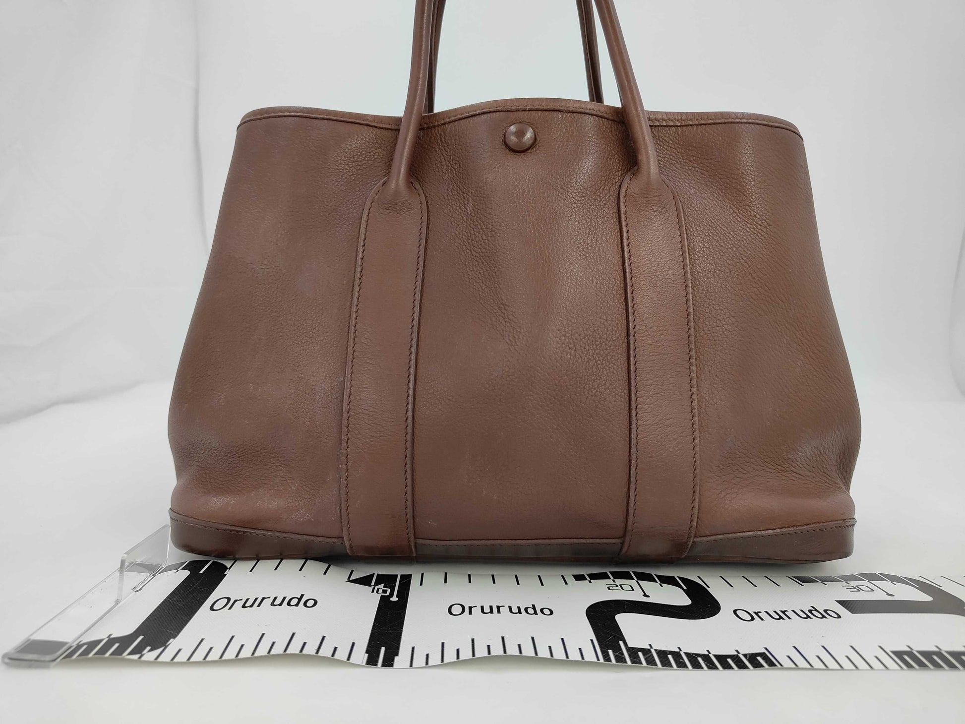 HERMES Garden Party TPM Negonda Brown □I Handbag