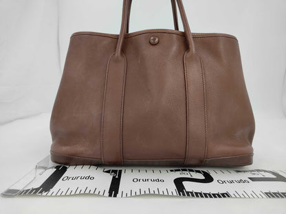HERMES Garden Party TPM Negonda Brown □I Handbag