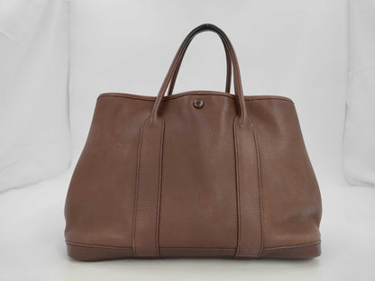 HERMES Garden Party TPM Negonda Brown □I Handbag