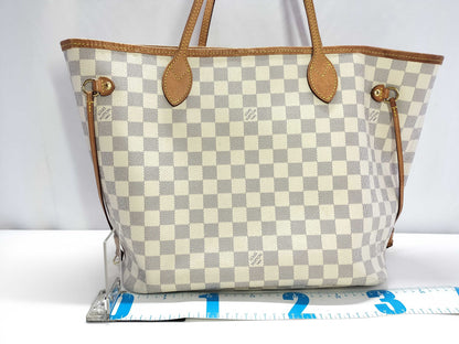 LOUIS VUITTON Damier Azur Neverfull MM Tote Bag