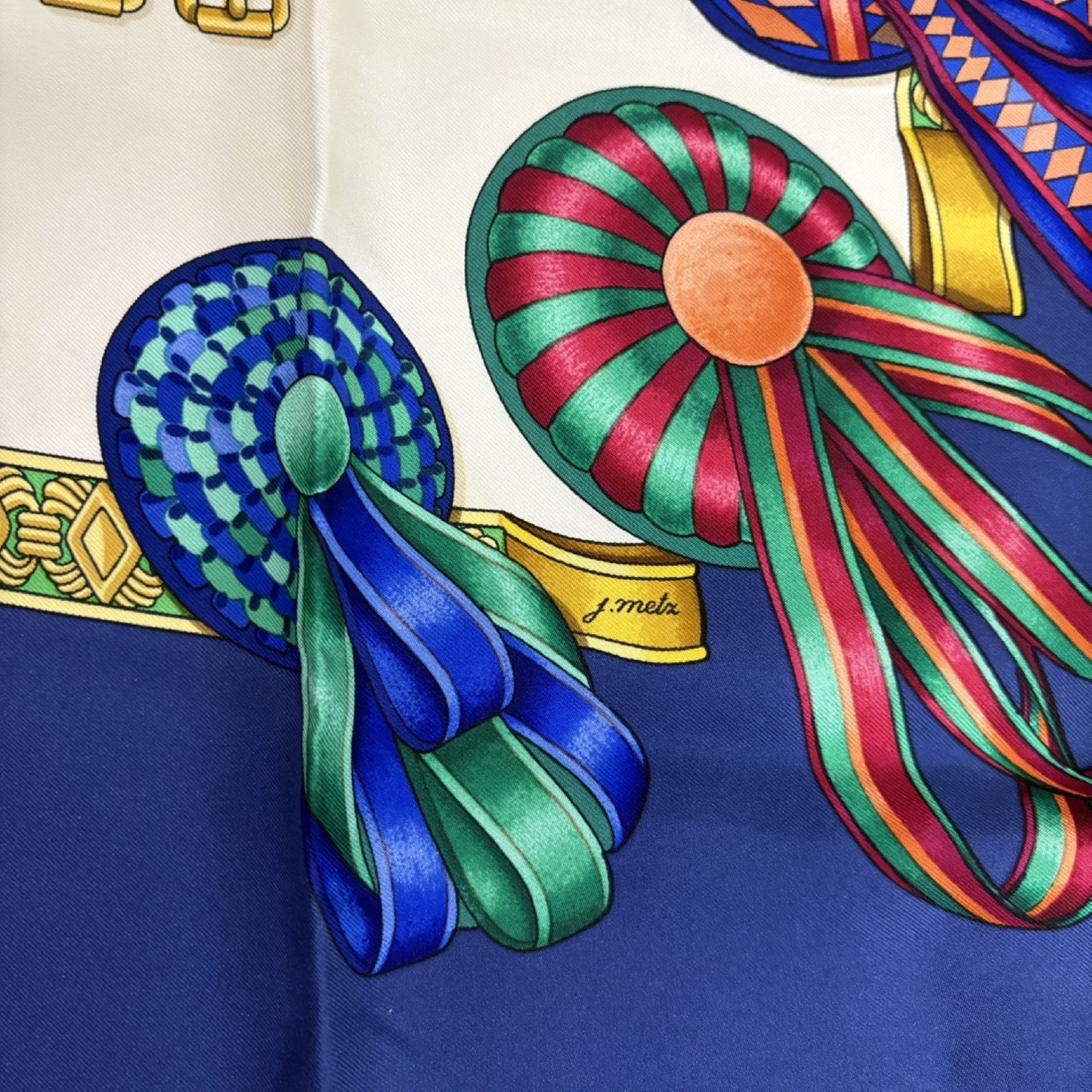 HERMES Horse Ribbon Scarf