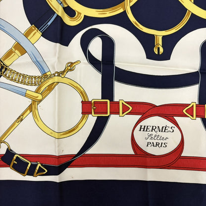 HERMES Golden Spur Scarf