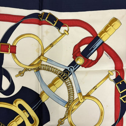 HERMES Golden Spur Scarf