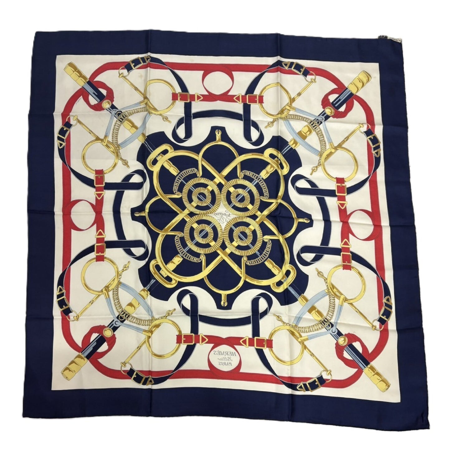 HERMES Golden Spur Scarf