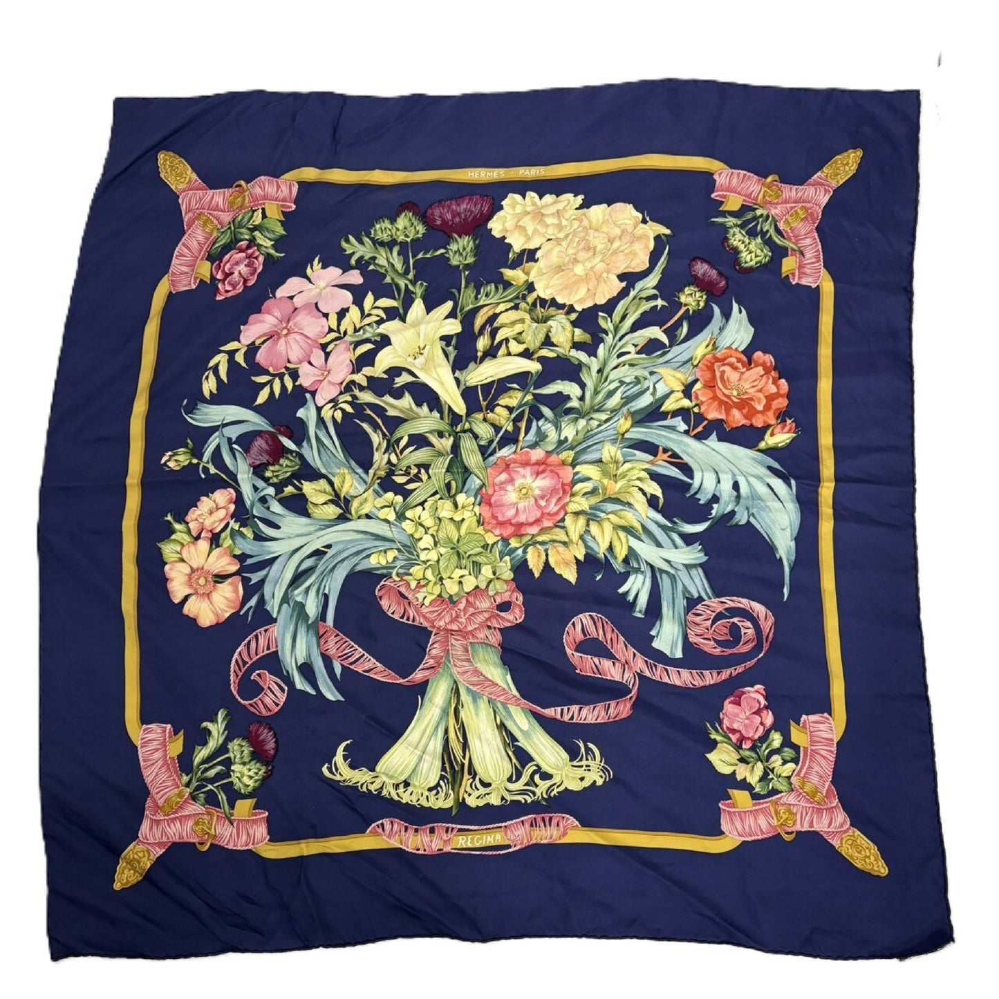 HERMES Scarf Her Majesty the Queen Scarf