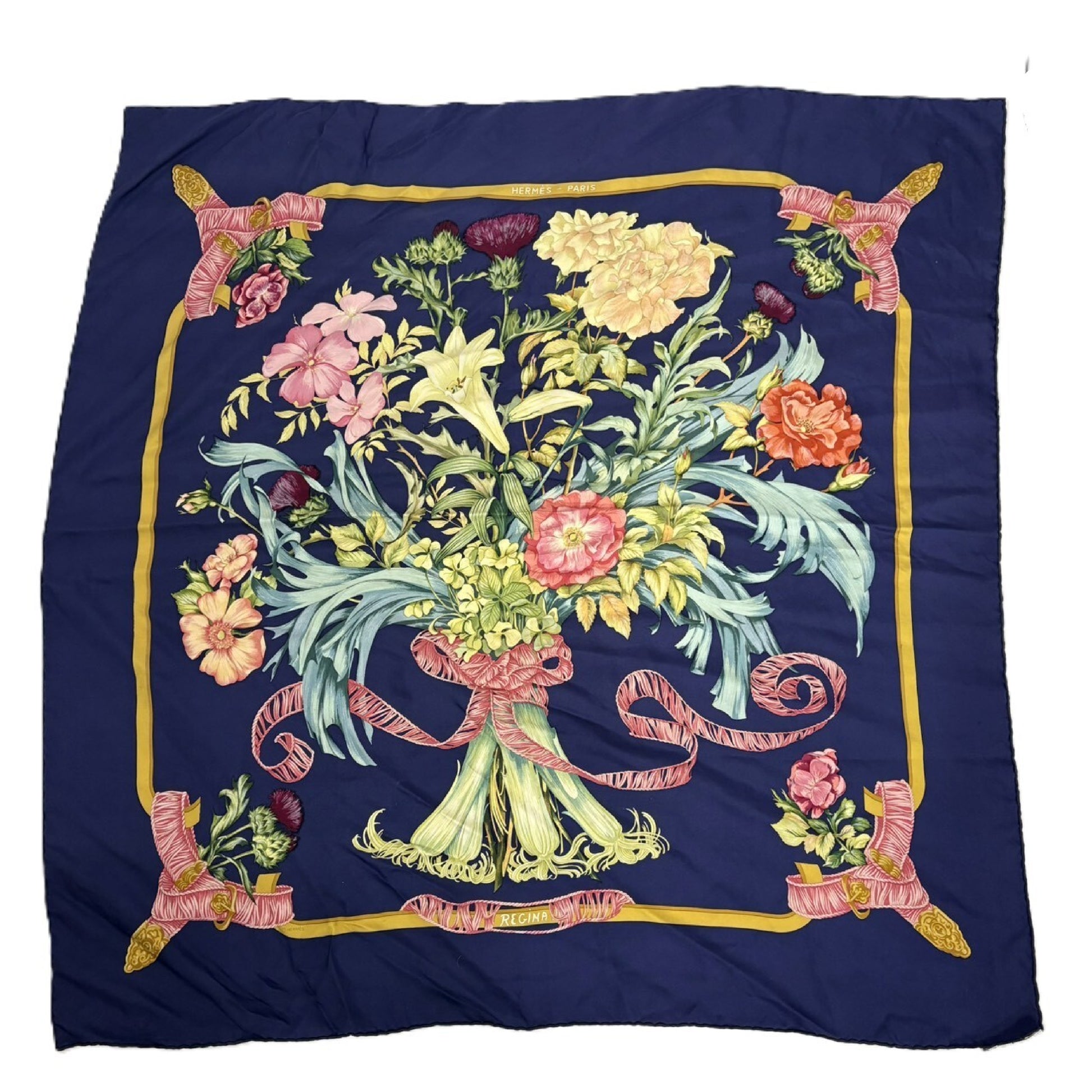 HERMES Scarf Her Majesty the Queen Scarf