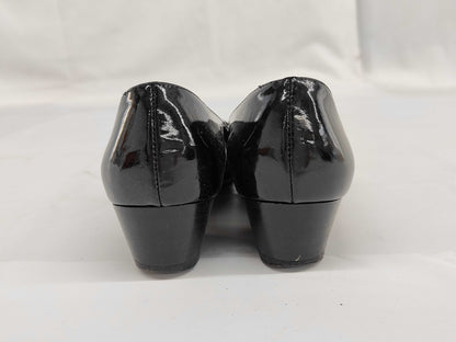 Salvatore Ferragamo Gold Pumps, Size 4.5