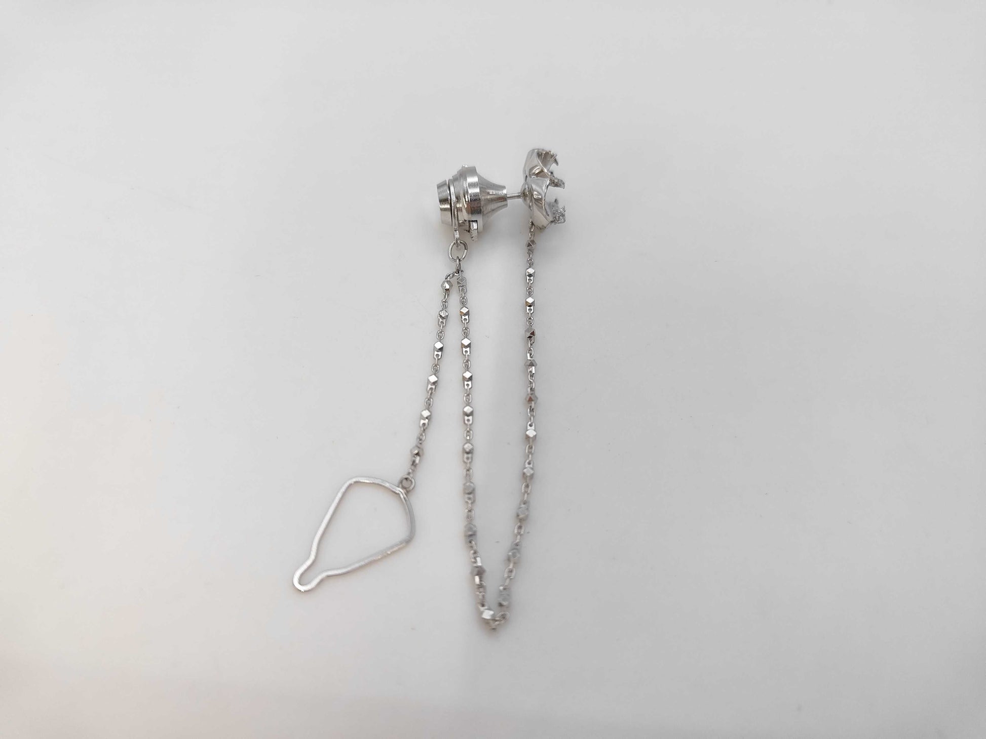 D1.183ct Pt900 3.3g Tie Pin Cuffs 