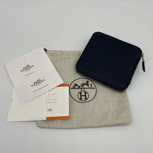 HERMES HERMES Silky Pop Eco Bag □ Engraved Bag