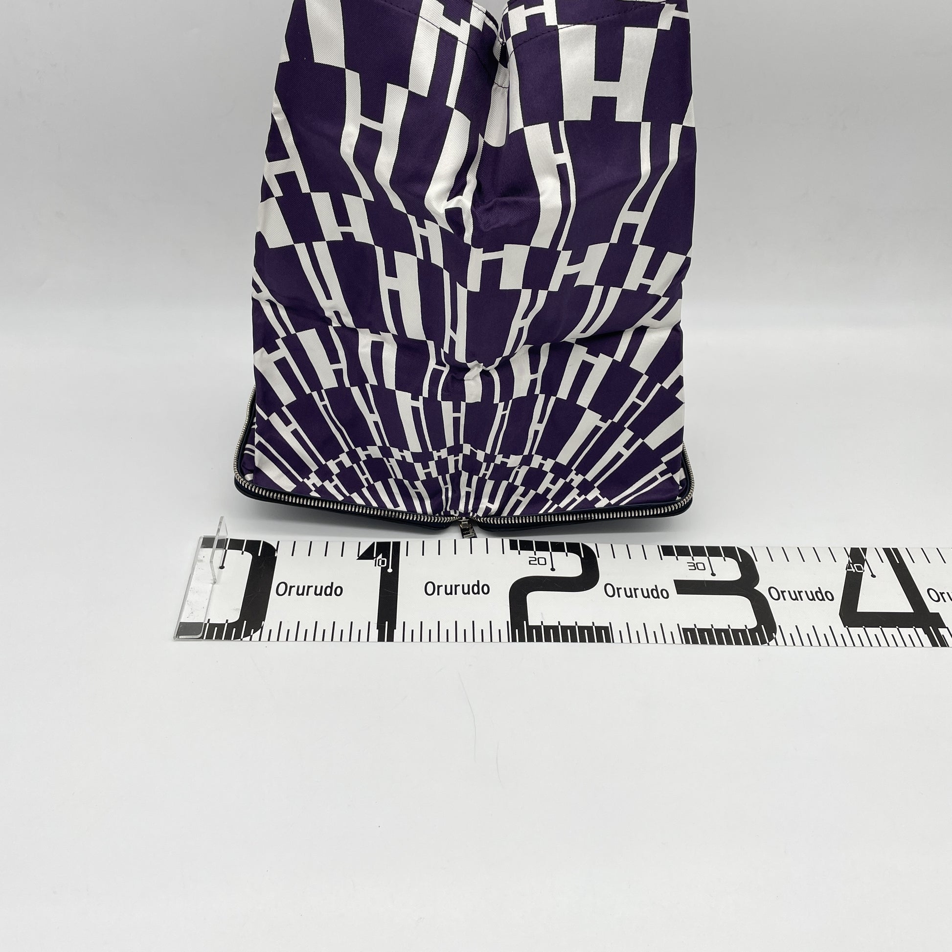 HERMES HERMES Silky Pop Eco Bag □ Engraved Bag