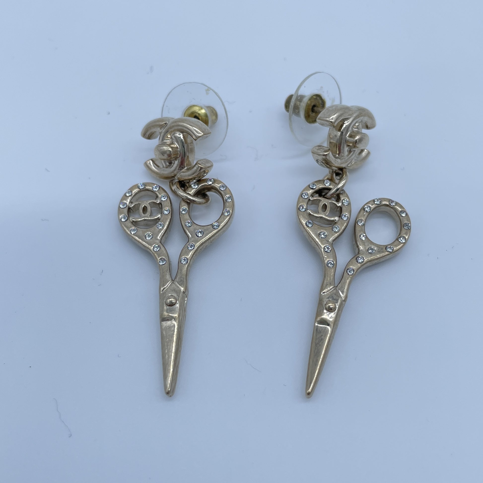 CHANEL Cocomarc Scissor Earspears B21V Earrings